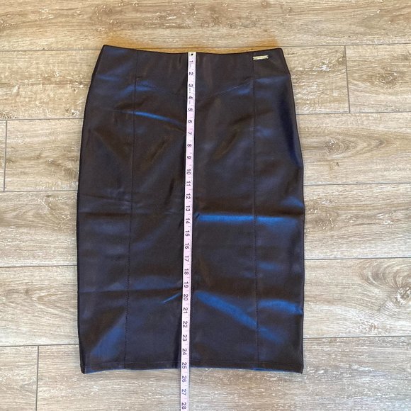 NWT Marc New York Andrew Marc Brown Pencil Skirt - Picture 7 of 9